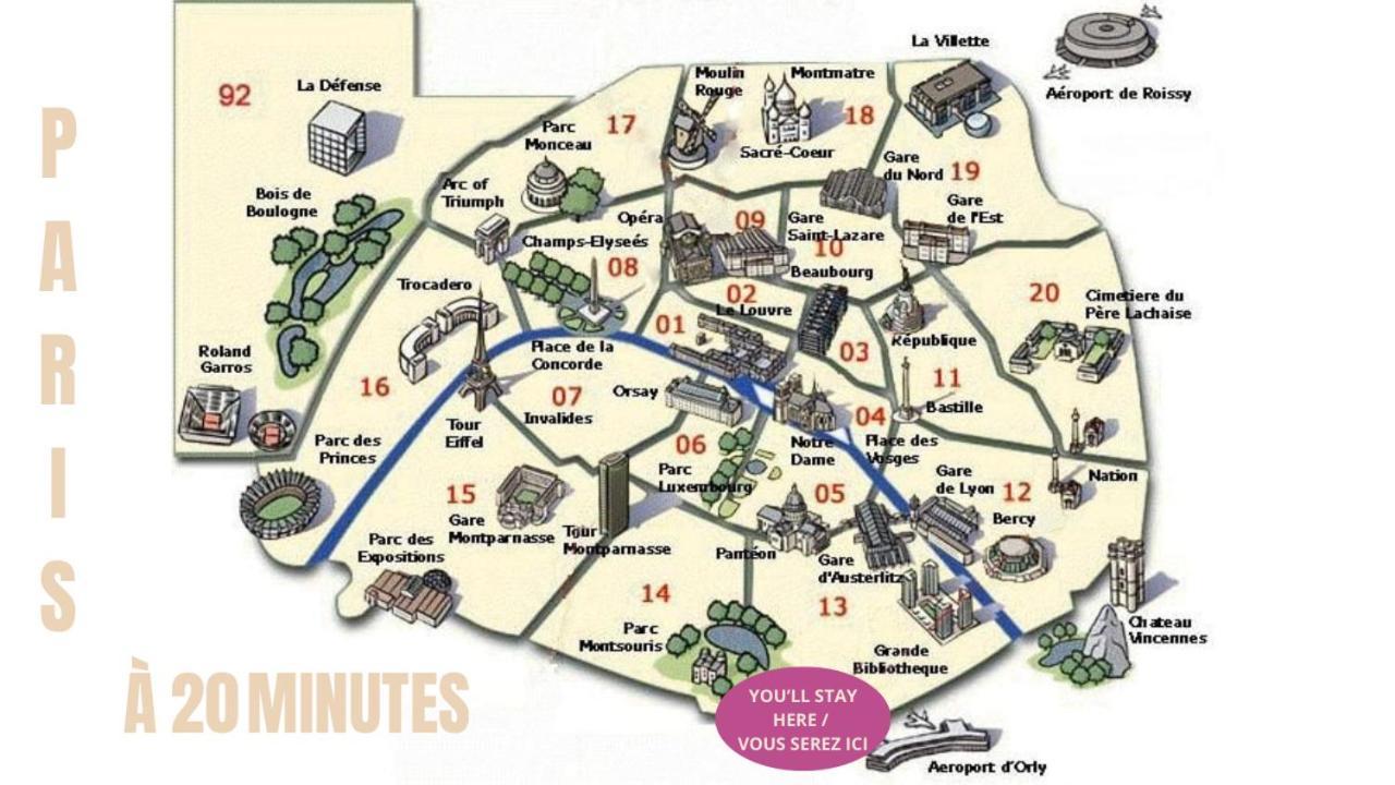 Appartement Cosy Au Calme A 20 Min De Paris Villejuif Esterno foto